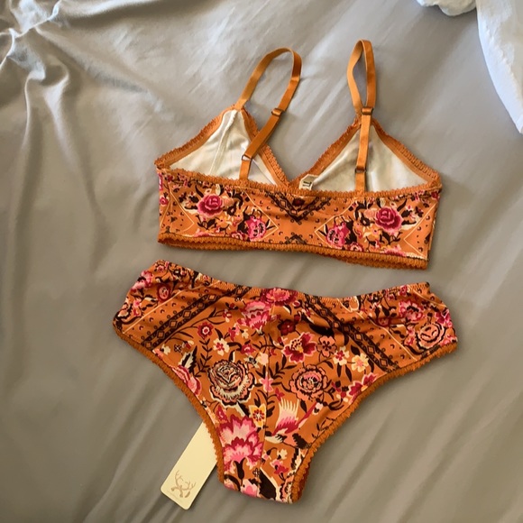 Spell babushka bralette XS & bloomers S amber - Picture 5 of 9